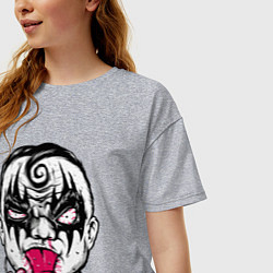 Футболка оверсайз женская Rock Baby, цвет: меланж — фото 2