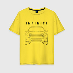 Женская футболка оверсайз Infinity Инфинити спина