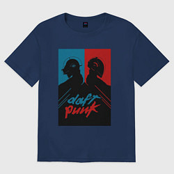 Женская футболка оверсайз Daft Punk