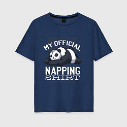 Женская футболка оверсайз My Official Napping Shirt