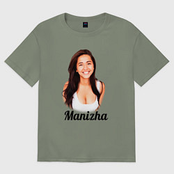 Футболка оверсайз женская Манижа Manizha, цвет: авокадо