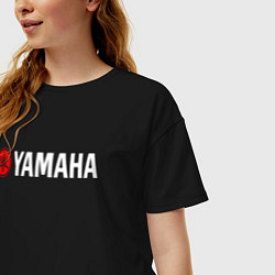Футболка оверсайз женская YAMAHA ЯМАХА, цвет: черный — фото 2