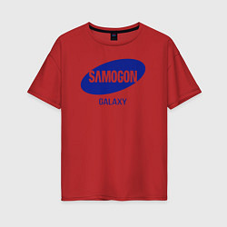 Женская футболка оверсайз Samogon galaxy