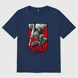 Футболка оверсайз женская BERSERK БЕРСЕРК, цвет: тёмно-синий