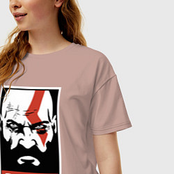 Футболка оверсайз женская RAGE GOW, цвет: пыльно-розовый — фото 2