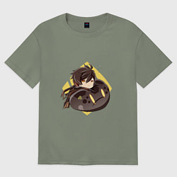 Женская футболка оверсайз Чжун Ли и ручной слайм