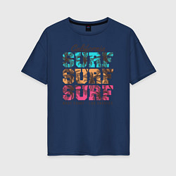 Футболка оверсайз женская Surf, цвет: тёмно-синий