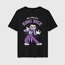 Женская футболка оверсайз King Dice, Cuphead