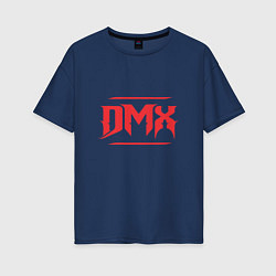 Футболка оверсайз женская DMX RIP, цвет: тёмно-синий