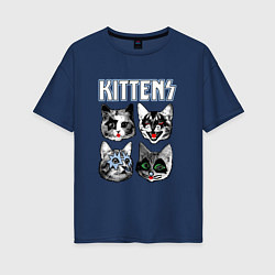 Женская футболка оверсайз Kittens