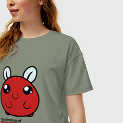 Футболка оверсайз женская The binding of isaac Monsters, цвет: авокадо — фото 2