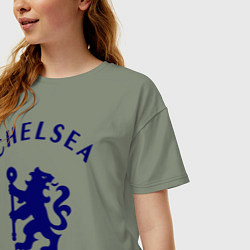 Футболка оверсайз женская Chelsea Est. 1905, цвет: авокадо — фото 2