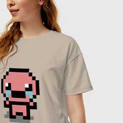 Футболка оверсайз женская Pixel isaac, цвет: миндальный — фото 2