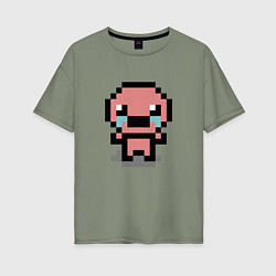 Футболка оверсайз женская Pixel isaac, цвет: авокадо