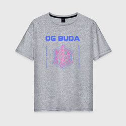 Женская футболка оверсайз OG BUDA ОПГ СИТИ FREERIO SEXY DRILL