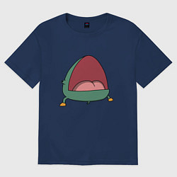 Футболка оверсайз женская Frog, цвет: тёмно-синий