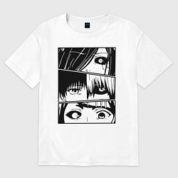 Футболка оверсайз женская Токийский Гуль, цвет: белый