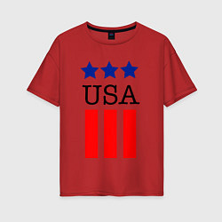 Женская футболка оверсайз США