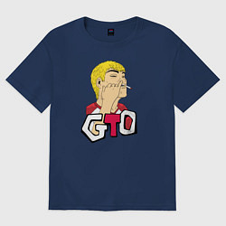 Футболка оверсайз женская Eikichi Onizuka GTO, цвет: тёмно-синий