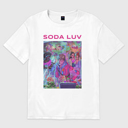 Футболка оверсайз женская SODA LUV, цвет: белый