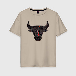 Женская футболка оверсайз Bulls - Jordan