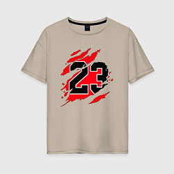 Женская футболка оверсайз Bulls 23