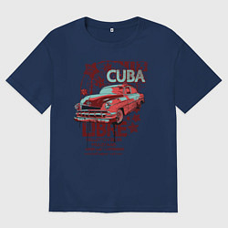 Футболка оверсайз женская Cuba Libre, цвет: тёмно-синий
