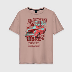 Женская футболка оверсайз Cuba Libre