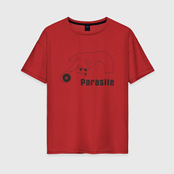 Женская футболка оверсайз Паразитики
