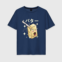 Женская футболка оверсайз Японское кавайное масло
