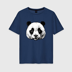 Женская футболка оверсайз Голова панды