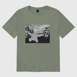 Футболка оверсайз женская Simpsons x Nirvana, цвет: авокадо
