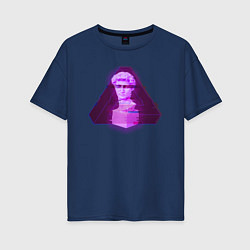 Женская футболка оверсайз Античный киберпанк