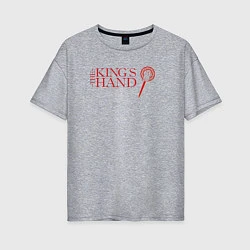 Женская футболка оверсайз The King Hand