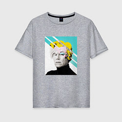 Женская футболка оверсайз Энди Уорхол Andy Warhol