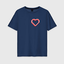 Женская футболка оверсайз Пустое Сердце