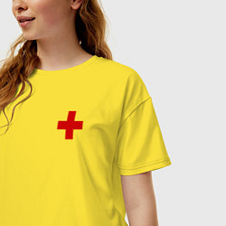 Футболка оверсайз женская Hospital BIG, цвет: желтый — фото 2