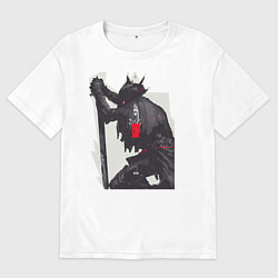 Футболка оверсайз женская Bloodborne, цвет: белый