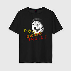 Женская футболка оверсайз DOG INSIDE SF