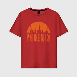 Женская футболка оверсайз Phoenix City