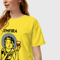 Футболка оверсайз женская ZEMFIRA Земфира, цвет: желтый — фото 2