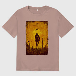 Футболка оверсайз женская FREEMAN HALF-LIFE 2 Z, цвет: пыльно-розовый