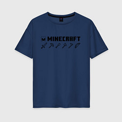 Женская футболка оверсайз Minecraft Hemlet