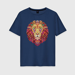 Женская футболка оверсайз Lion Puzzle