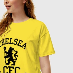 Футболка оверсайз женская Chelsea CFC, цвет: желтый — фото 2