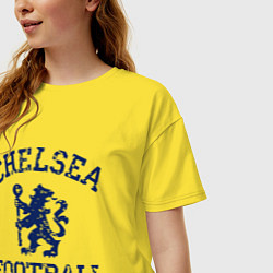 Футболка оверсайз женская Chelsea FC: Lion, цвет: желтый — фото 2