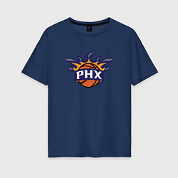 Футболка оверсайз женская Phoenix Suns, цвет: тёмно-синий