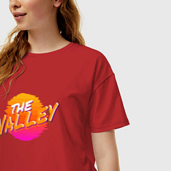Футболка оверсайз женская The Valley - Suns, цвет: красный — фото 2