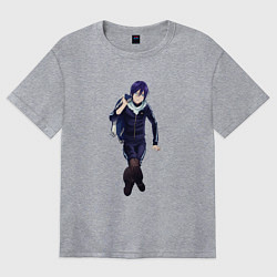 Футболка оверсайз женская Норагами Мангака Рендерин, цвет: меланж