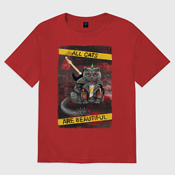 Женская футболка оверсайз All Cats Are Beautiful - ACAB